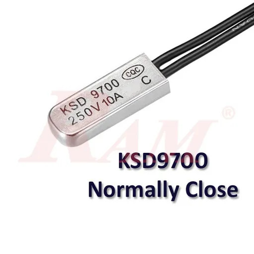 KSD9700 Normally Closed (NC) Thermal Switch 250VAC 10A