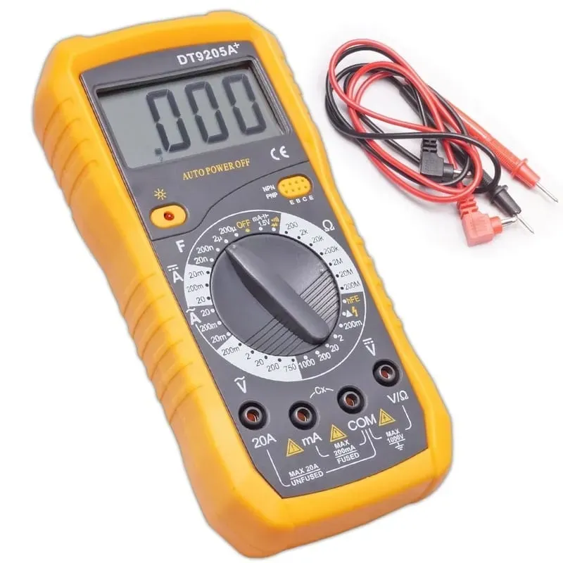 Avo DT9205A+ Digital Multimeter with Auto Off, Yellow