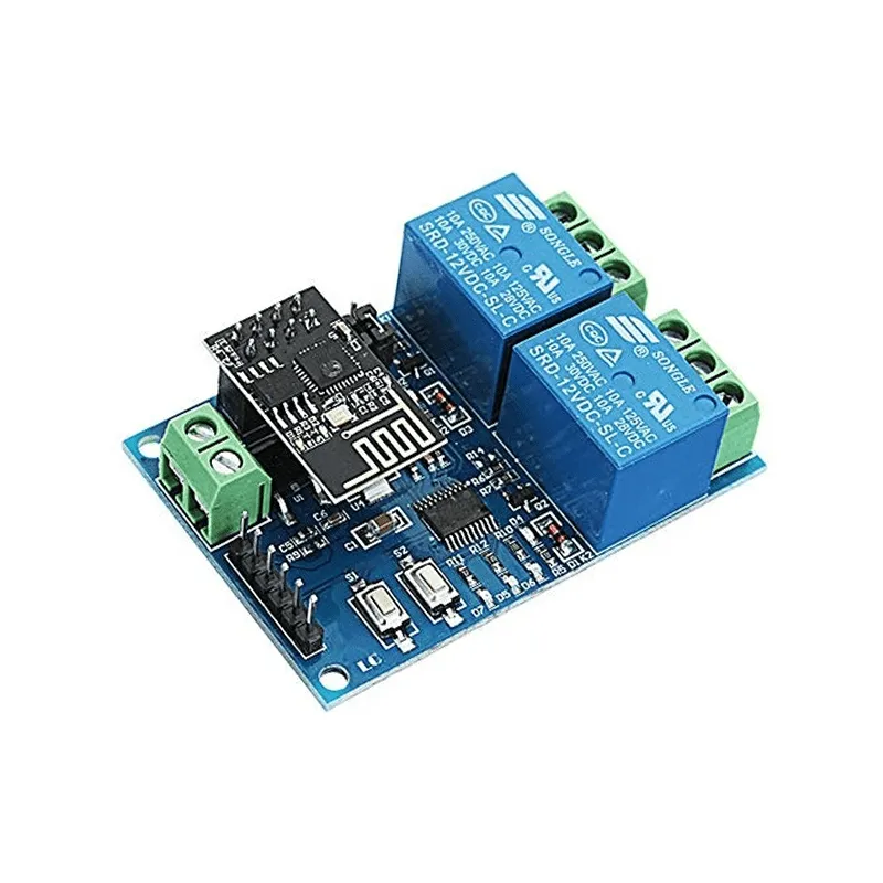 ESP8266 ESP-01 12V 2-Channel Wi-Fi Relay Module
