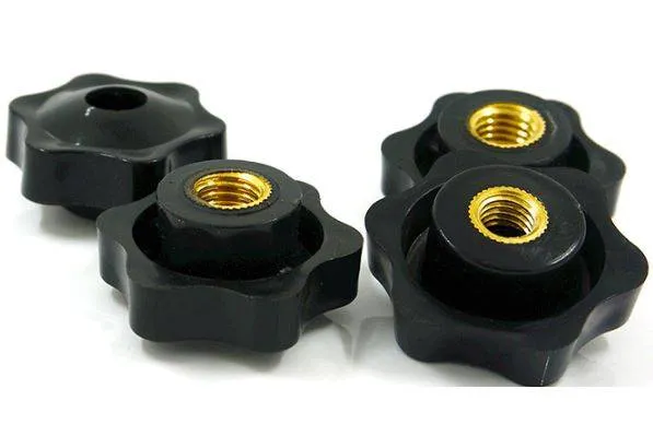 M5 Plastic Plum Blossom Hand Screw with Hexagonal Handle Head