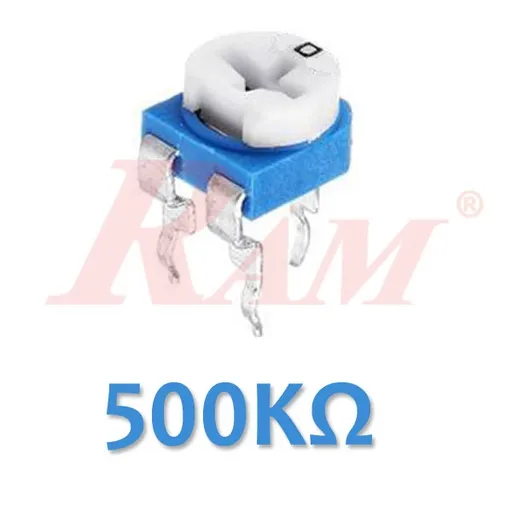 Top Adjust Carbon Trimmer Potentiometer 500KΩ