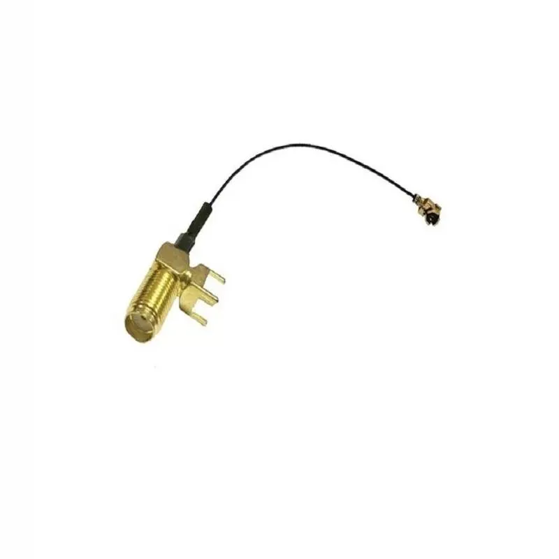 SMA Female PCB Right-Angle to U.FL/IPX Cable 100mm, 50 Ω