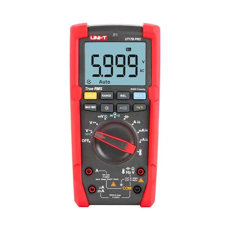 UNI-T UT17B PRO True RMS 6000-Count Digital Multimeter