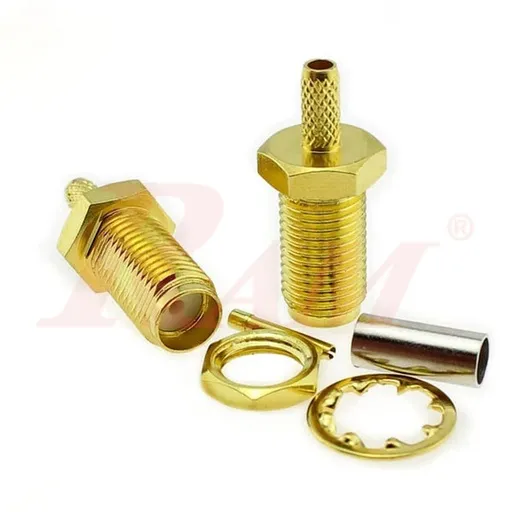 موصل SMA أنثى للكابلات بالكبس، لكابل RG316 (50 أوم)