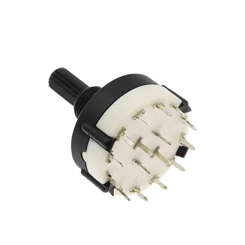 RS26 Plum Blossom Rotary Selector Switch 4-Pole 12-Position 20mm