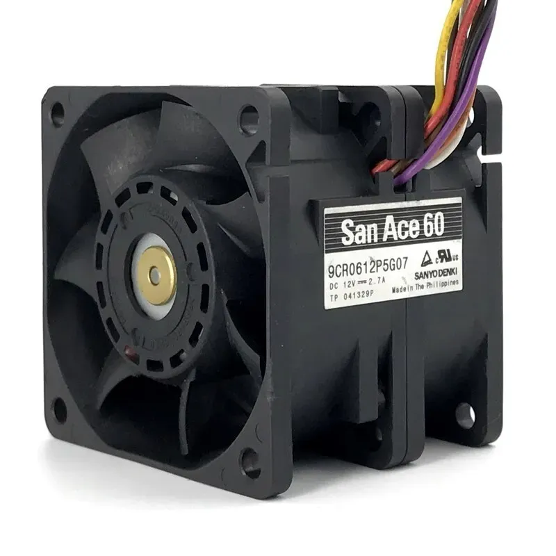 Sanyo 9CR0612P5G07 DC Cooling Fan 12V 2.7A 60x60x50mm