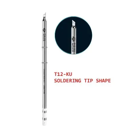 سن لحام T12-KU من M&R على شكل سكين لمحطات T12