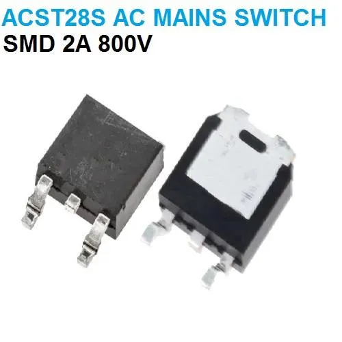 ACST28S SMD AC Power Switch 2 A 800 V with Overvoltage Protection