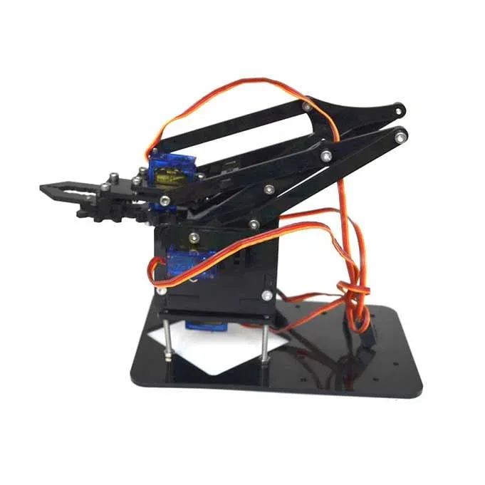 DIY Wood Robot Arm Kit 4-DOF with 4 SG90 Servos