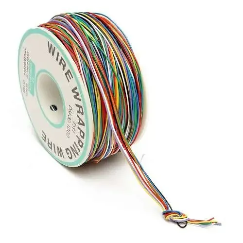 سلك لف (Wire Wrapping) 30 AWG بقطر 0.25 مم 8 ألوان 300 متر