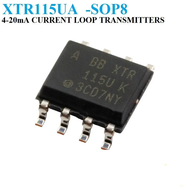 XTR115UA 4-20 mA Current Loop Transmitter, 2.5 V Reference, SOP-8