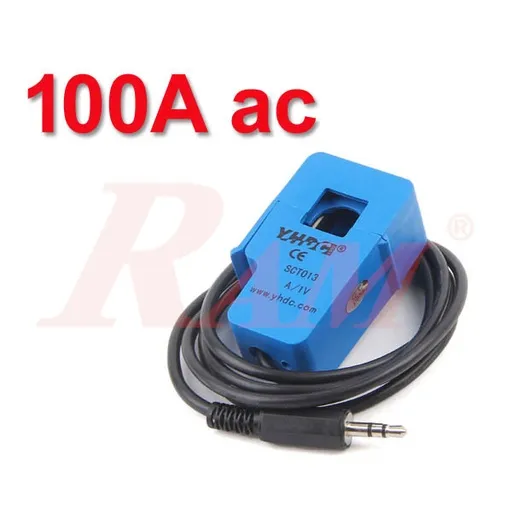محول التيار SCT-013 بقلب مفتوح 100 أمبير بخرج 50 مللي أمبير أو 1 فولت