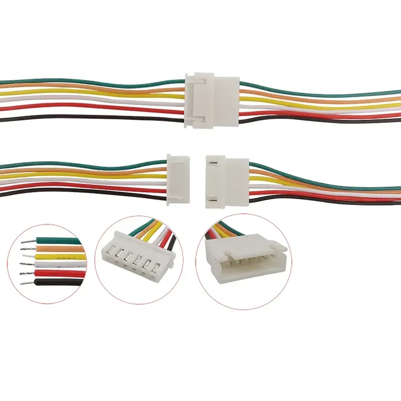 JST XH 2.54 6-Pin Male and Female Plug with 20 cm Cable