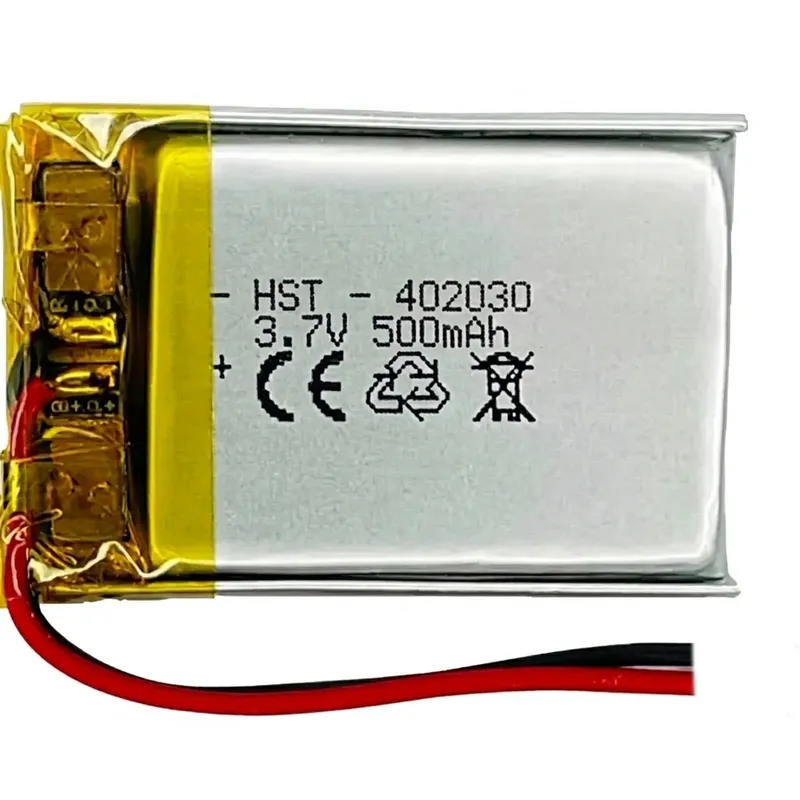 402030 Rechargeable LiPo Battery Cell 3.7V with Wire Solder Tabs
