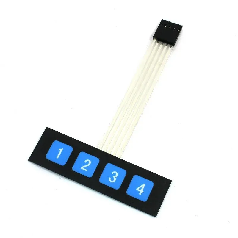 1×4 Self-Adhesive Keypad with 4 Tactile Keys