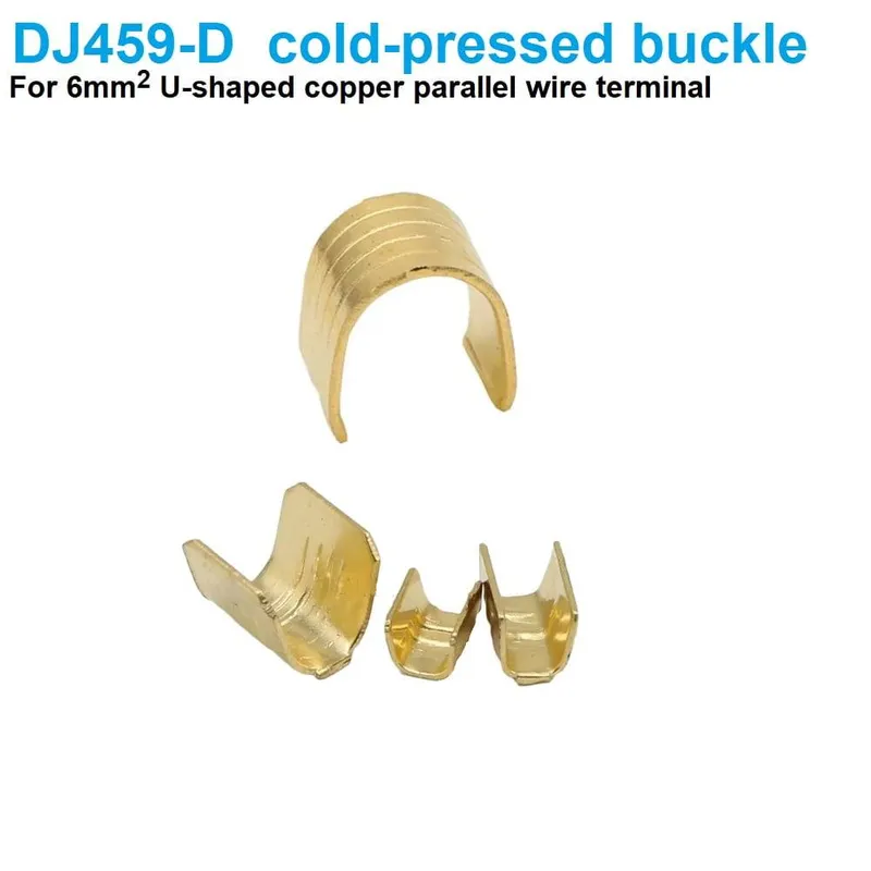 DJ459-D 6mm² U-Shaped Copper Cold-Press Crimp Terminal