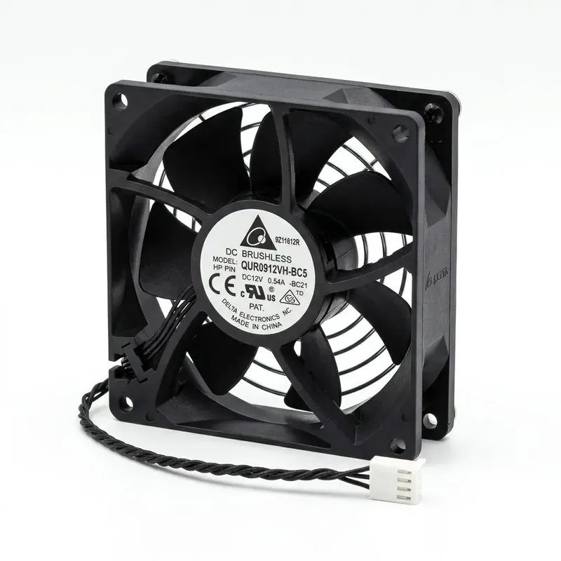 مروحة تبريد تيار مستمر Delta QUR0812HH ‏12 فولت ‏0.24 أمبير ‏80×80×25 مم
