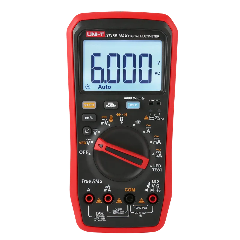 UNI-T UT18B MAX True RMS Digital Multimeter