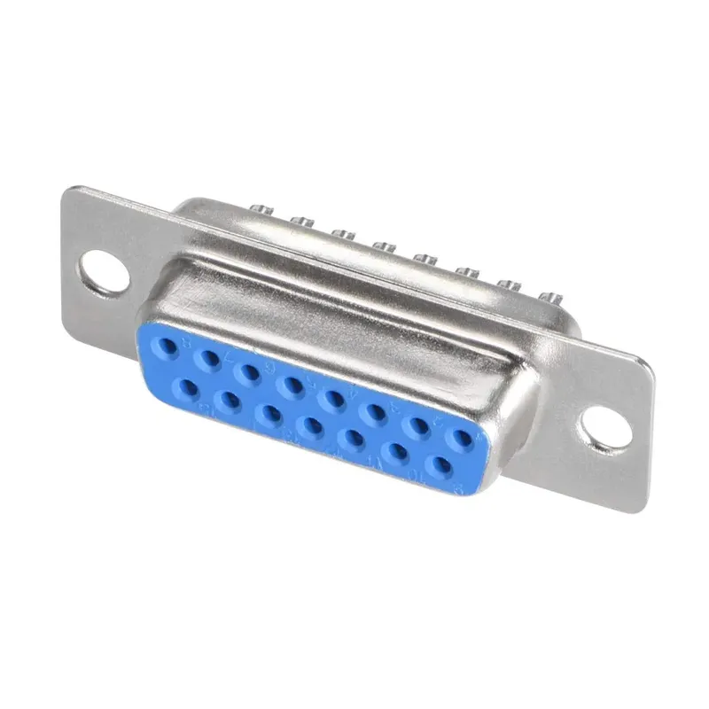 DA15 Wire Solder Female D-Type Connector, 15-Hole 2-Row