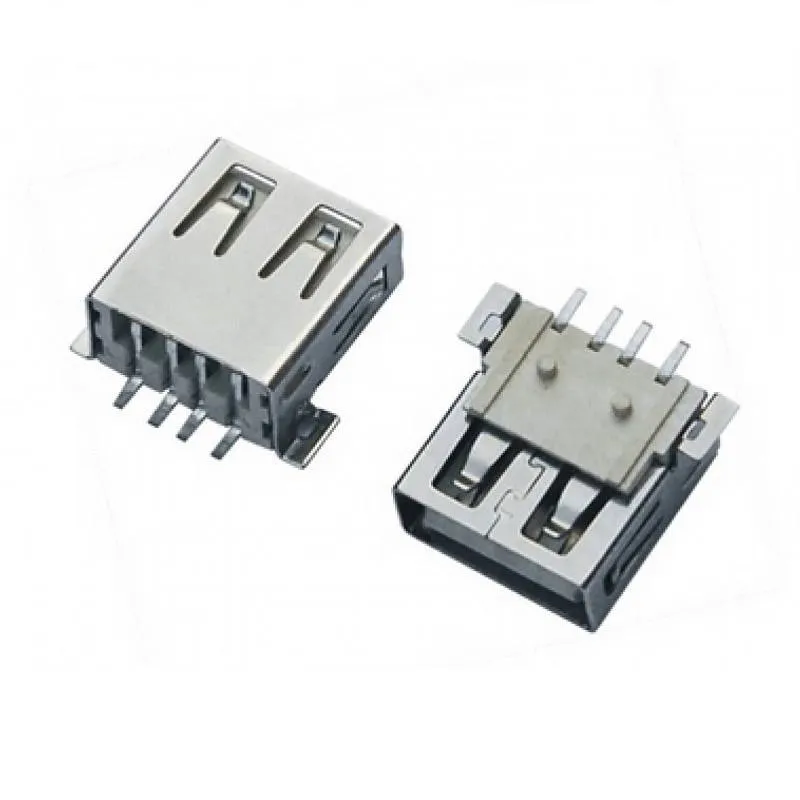 موصل USB Type-A أنثى للوحات PCB بتركيب SMD