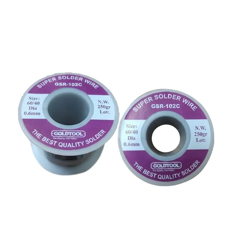 سلك لحام GOLDTOOL GSR-102C، قطر 1 مم، وزن 125 جم، سبيكة 60/40