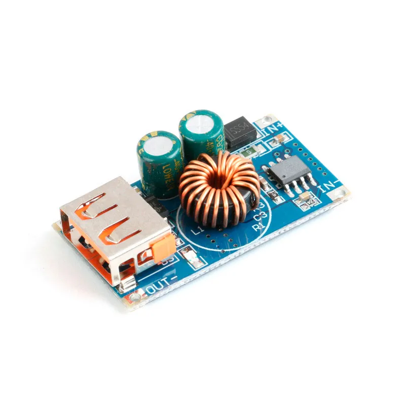 USB Fast Charge Step-Down Module, 6-32V Input, QC2.0/QC3.0, 24W