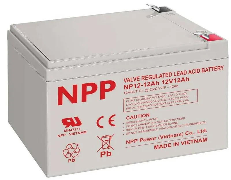NPP Lead Acid Battery 12V 12Ah