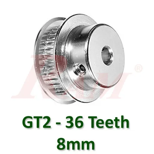 GT2 36-Tooth Aluminum Timing Pulley 8mm Bore