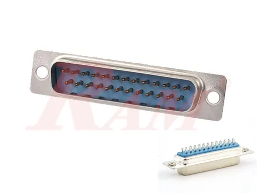 DB25 Male Cable Connector, Solder Type