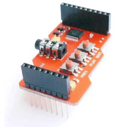 Wave Shield for Arduino - 12-bit, 22 kHz WAV Audio Playback