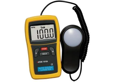 VICTOR VC1010A Digital Light Meter (Lux Meter) with 0.1 Lux Resolution
