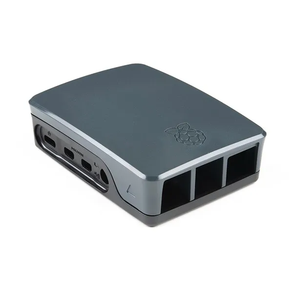 Raspberry Pi 4 Case (ABS, Black, Snap-Fit)