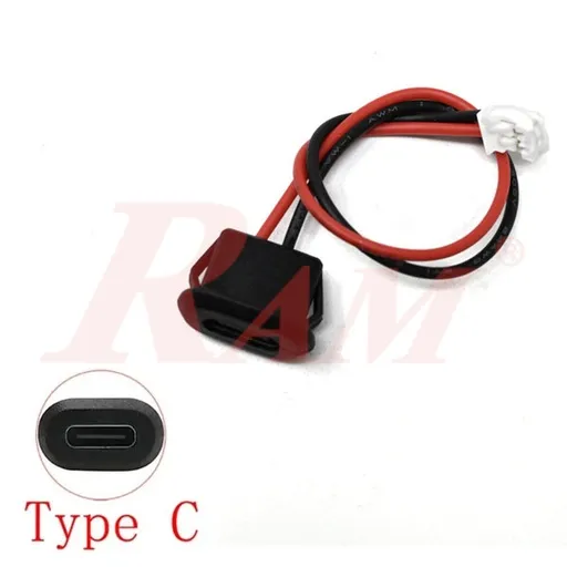 USB Type-C Female 2-Pin Panel Socket with XH2.54 Connector SKU CUSHX