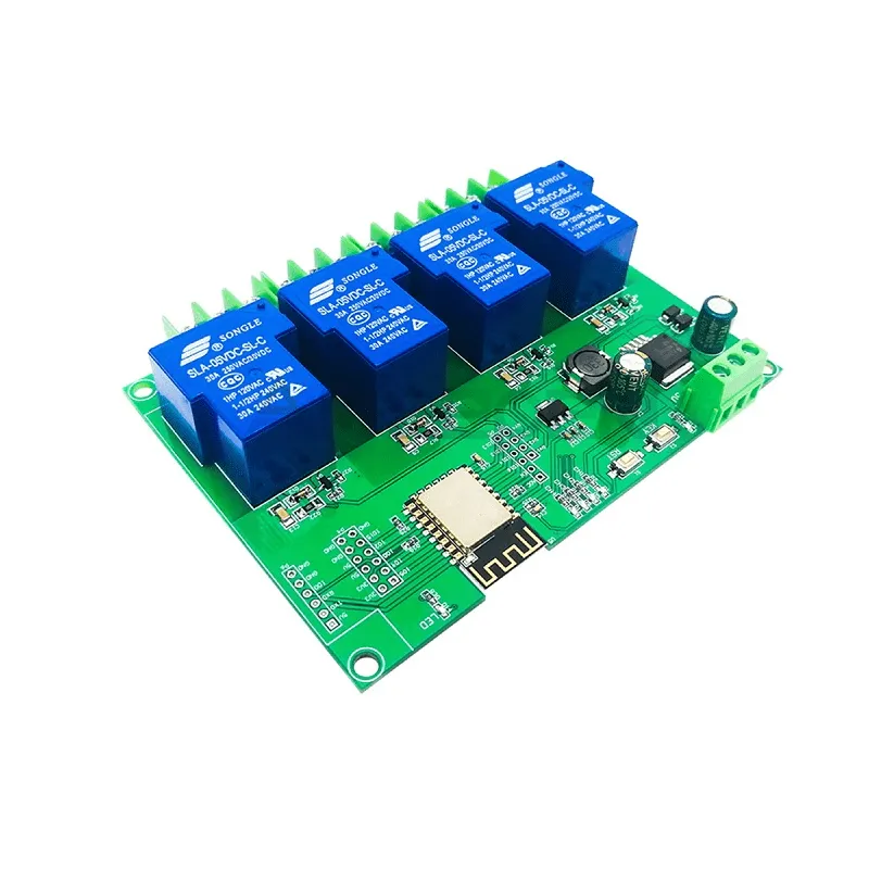 ESP8266 WiFi 4-Channel Relay Module 30A, ESP-12F, DC7-28V