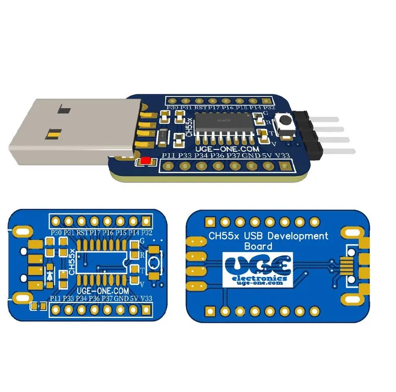 Empty PCB for CH55x Mini USB Board (CH551G / CH552G / CH554G)