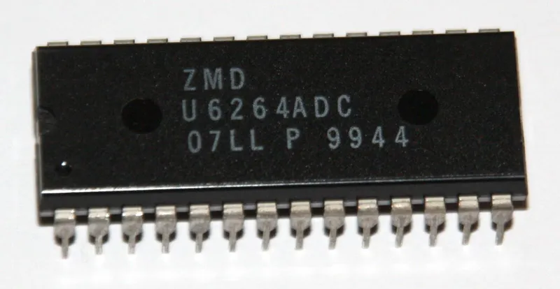 HM6264CPC-70LL 8Kx8 Low-Power CMOS SRAM, 70ns, 28-pin DIP