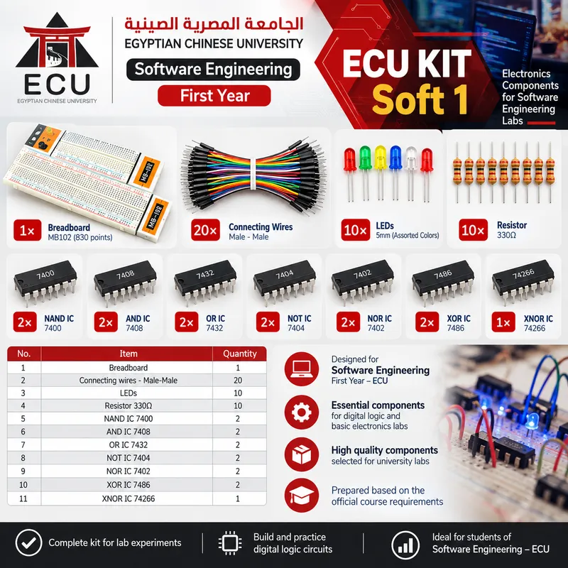 ECU Software Engineering First-Year Electronics Lab Kit