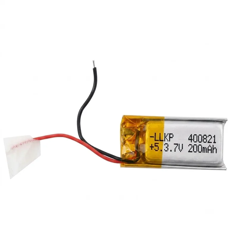بطارية Polymer Li-Ion بجهد 3.7 فولت وسعة 200mAh رقم 400821