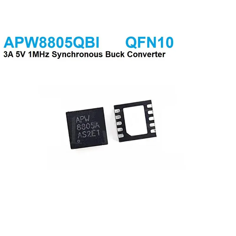 منظم جهد خافض DC-DC متزامن APW8805QBI بتردد 1 ميجاهرتز وتيار 3 أمبير