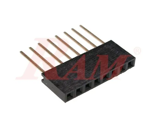 شريط توصيل أنثى PH50 مستقيم 1x8 بتباعد 2.54 مم وساق 11 مم