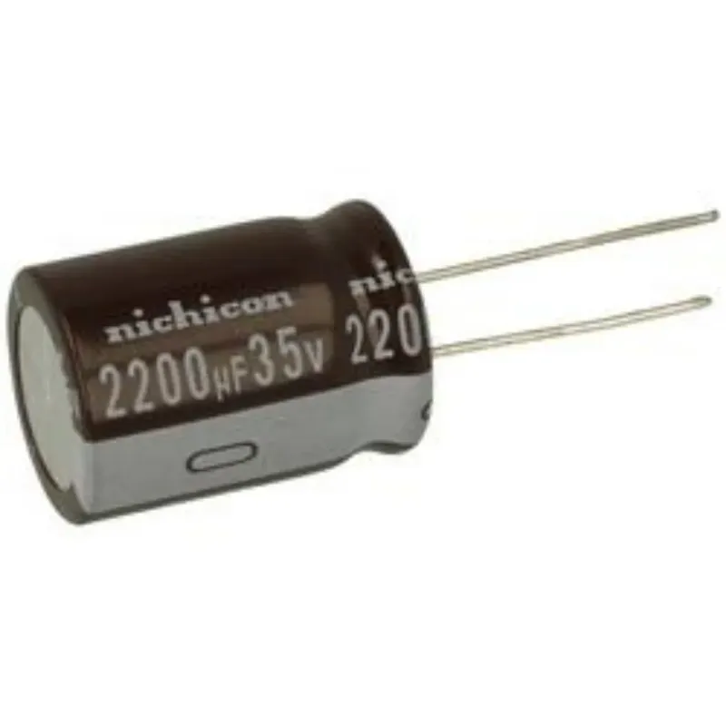 NICHICON 2200uF 35V Aluminum Electrolytic Capacitor 16x25mm