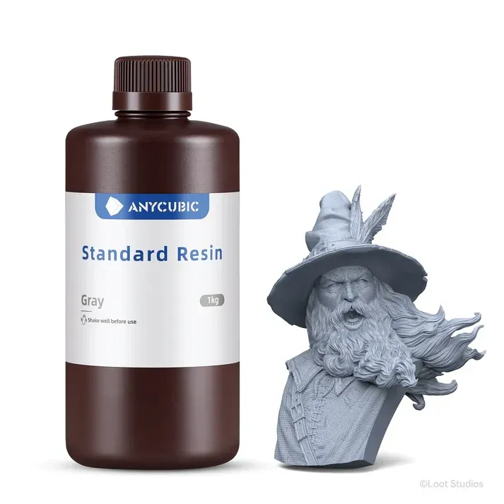 راتنج Anycubic Standard UV وزن 1 كجم - رمادي