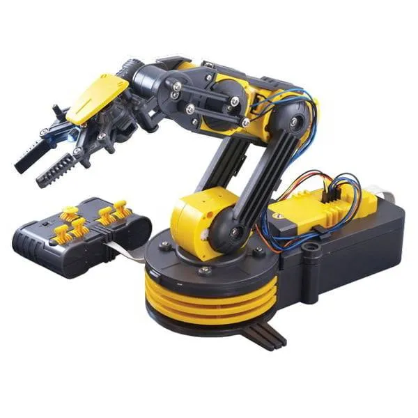 5-DOF Robotic Arm Kit with DC Gear Motors and Manual Control