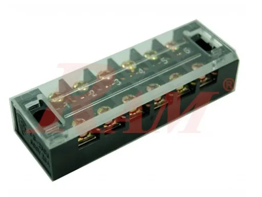 TB-2506 6-Pin Fixed Barrier Terminal Block 25A 600V