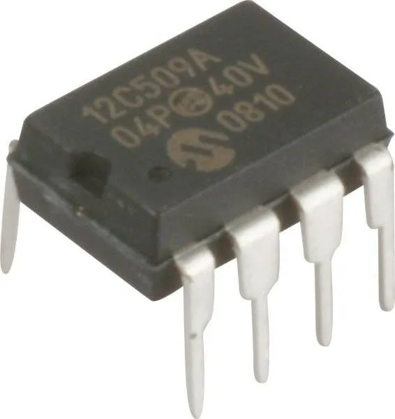Microchip PIC12C509A-04P 8-bit Microcontroller, 8-pin DIP, 4 MHz