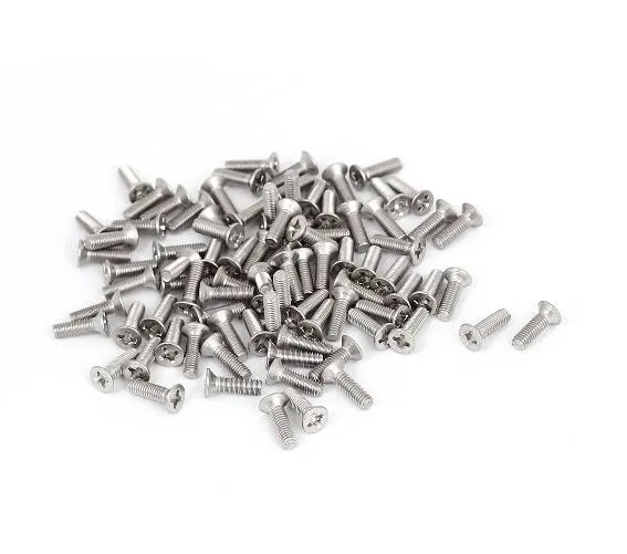 M3 x 6 mm Flat Head Screw Bolt Pack of 100