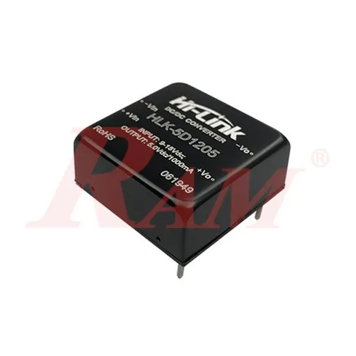 وحدة DC-DC من Hi-Link بقدرة 5 وات ودخل 9-18 فولت VRB1205YMD-5WR3