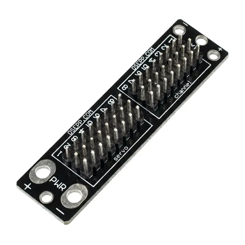 OSEPP LS-00080 Servo Power Board, 8-Channel, 3A per Channel, Assembled