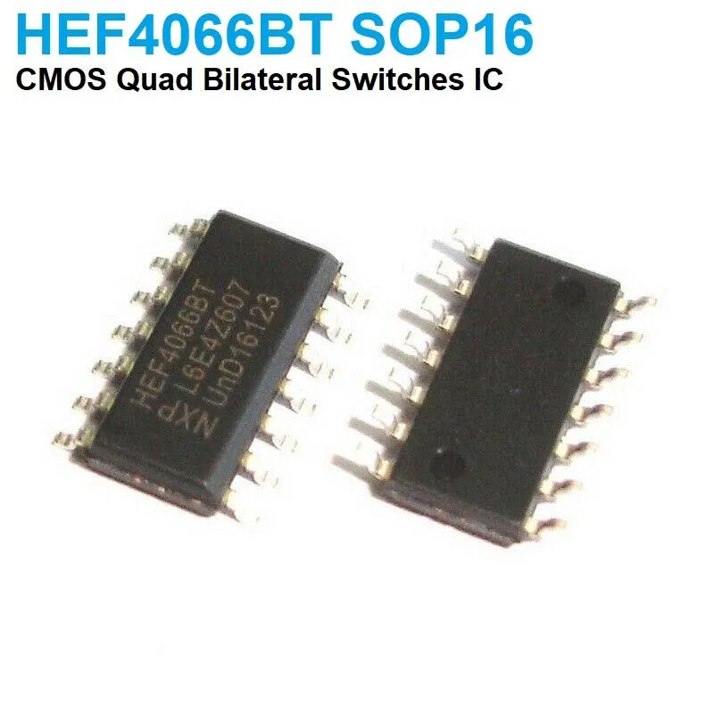 HEF4066BT Quad Bilateral CMOS Analog Switch, SMD SOP