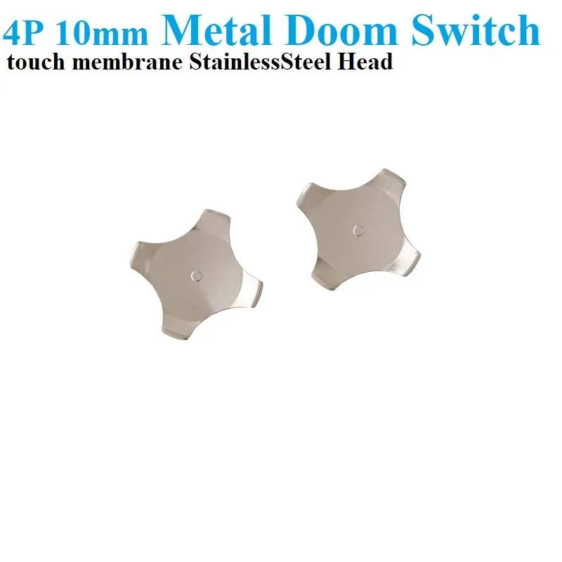 Metal Snap Dome Tactile Switch 10mm 4-Leg SMD